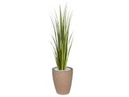 Planta Árvore Artificial Grass 1,20 m Kit + Vaso E. Bege 30 cm - FLORESCER DECOR