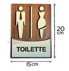 Plaquinha para toalete banheiro toilette toilet mdf 6mm - JJ