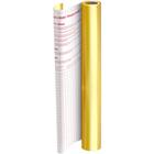 Plastico Adesivo 45CMX10M Metalico Dourado PP 0,08