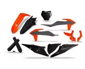 Plastico Kit Ufo Ktm 250/350/450 Sx-F 19/22 + Ktm 125/150/250 Sx 19/22 -  Cinza/Preto/Laranja Fluo