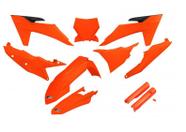 Plastico Kit Ufo Ktm Sx-F 250/350/450 23 + Ktm Sx 125/250/300 23 Laranja Neon (C/ Protetor De Bengal