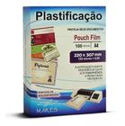 Plástico Para Plastificação Pouchfilm A4 - 125 Micras - 100un