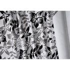 Plástico Térmico Toalha De Mesa impermeável pvc Floral Home preto e branco 4,50 x 1,40