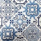 Plástico Térmico Toalha De Mesa Retangular impermeável Azulejo Português azul 2,50 X 1,40