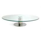 Plataforma Giratória De Vidro Centro De Mesa Decorativo 30cm