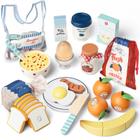 Play Food Set Lehoo Castle, brinquedos de madeira para cozinha infantil