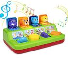 Playkidz Baby Pop Up Toy, Toddler Music Cause & Effect Brinquedos, Sons Animais Interativos, Bebê de 10 meses de idade -1 ano de idade menino e menina