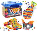 Playlearn Hexiflex Interlocking Toys - 1250 Peças - Tangram Puzzles para Crianças - Snaps Hexi Flexíveis - Brinquedo Tronco para Todas as Idades