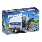 Playmobil 6875 City Action Policia Montada com Trailer