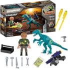Playmobil Dino Rise Dinossauro Deinonychus Pronto para Batalha - Sunny 70629