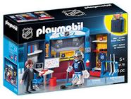 PLAYMOBIL NHL Locker Room Play Box , Azul