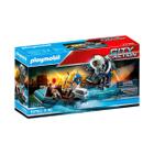 Playmobil - Polícia com Jet Pack e Barco - City Action 70782