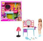 Playset Barbie Salão de Beleza Totally Hair Com Boneca Articulada e 15 Acessórios - Barbie Fashion - Mattel - HKV00