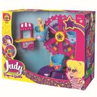 Playset com Mini Boneca Judy Parque Roda Gigante Samba Toys