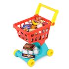 Playset de compras Battat Play Mercearia e carrinho com 29 alimentos