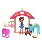 Playset Enchantimals Barnyard Nursery com boneca Haydie Horse