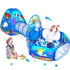 Playset GeerWest 3PC Kids Ball Pits com tenda de jogos e túnel