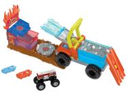 Playset Hot Wheels Monster Trucks Arena de - Demolição Color Shifter Mattel 16 Peças