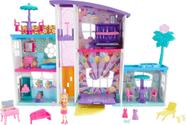 Playset Polly Pocket Poppin' Party Pad com boneca de 7 cm e acessório