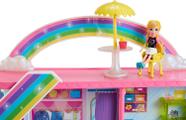 Polly Pocket Unicorn Party Large Compact Playset com Micro Polly & Lila  Dolls, mais de 25 surpresas para descobrir e divertir áreas de jogo da  festa da princesa: Bouncy House, Castle, Swings