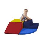 Playtime Corner Climber SoftScape para crianças pequenas azul/vermelho - Factory Direct Partners