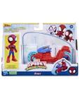 PLK Spidey Figura Homem Aranha e Motocicleta Hasbro