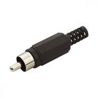 Plug Adaptador Rca Preto 591 - Kit C/10