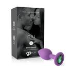 Plug Anal em Silicone Go Play Niu Lilás - 7,2 cm x 2,7 cm