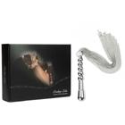 Plug Anal Metal 17 Cm Com Chicote E Corrente Bondage Kits