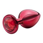 Plug Anal Pequeno Lite Plug com Joia - Vermelho - Sexy Fantasy