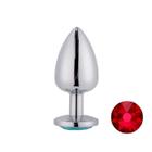 Plug Anal Prateado com Joia na Base Mpa1301-g Sex Toy