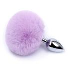 Plug Anal Prateado com Pompom Sex Toy - MEAME