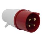 Plug Blindado 2 Polos + Terra 16A 380V Vermelho JNG - 14360