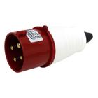 Plug Blindado 3P+T 32A 415V Vermelho Metaltex