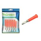 Plug Conector Banana 4mm Macho - 10 Peças Vermelho - GREEN