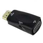 Plug Conversor HDMI x VGA com Saída R+L Preto Chip Sce - Chip SCE