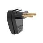 Plug de Sobrepor 2P 10A Macho Preto Pezzi