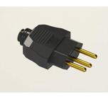 plug macho 180 2 polos + terra 20a preto - weg