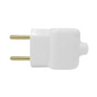 Plug Macho Com Prensa Cabo 10a Branco 14240 - Ilumi