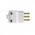 Plug Macho Monobloco 2p T 20a 250v Branco 14351 Ilumi