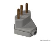 Plug Macho Triang 2P T 10A/250V Cz 39001 Ptpb10-3 c/10pcs