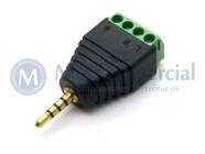 Plug P1 Para Borne de 4 vias Fone e Microfone - JD15-1013 - Jinda