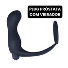 Plug Próstata Ânus com Vibrador e Anel Peniano Silicone - Malaysia Collection
