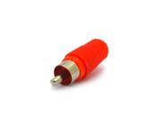 Plug RCA Vermelho JD15-5003B - Jinda