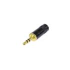 Plug Rean P2 Stereo Preto Dourado Cabo 6mm NYS231LBG