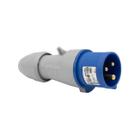 Plugue Industrial 16A Resistente Móvel 2P+T 200/250V IP44 Tempra 555124 Legrand