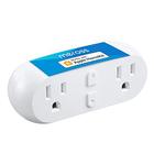 Plugue inteligente duplo Meross, tomada de 15A, suporte para HomeKit