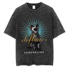 plus Size Hip Hop Deftones Vintage Impressão Algodão Camiseta Unisex Verão Lavado Moda Streetwear - others