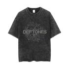 plus Size Hip Hop Deftones Vintage Impressão Algodão Camiseta Unisex Verão Lavado Moda Streetwear