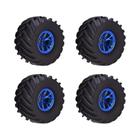 Pneus e Rodas RC 12mm para Monster Truck - 120mm, 125mm e 130mm (4 peças)